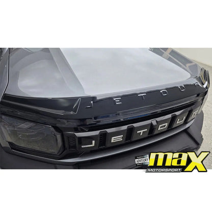 Jetour T2 (25-On) Gloss Black Stick-On Bonnet Guard Max Motorsport