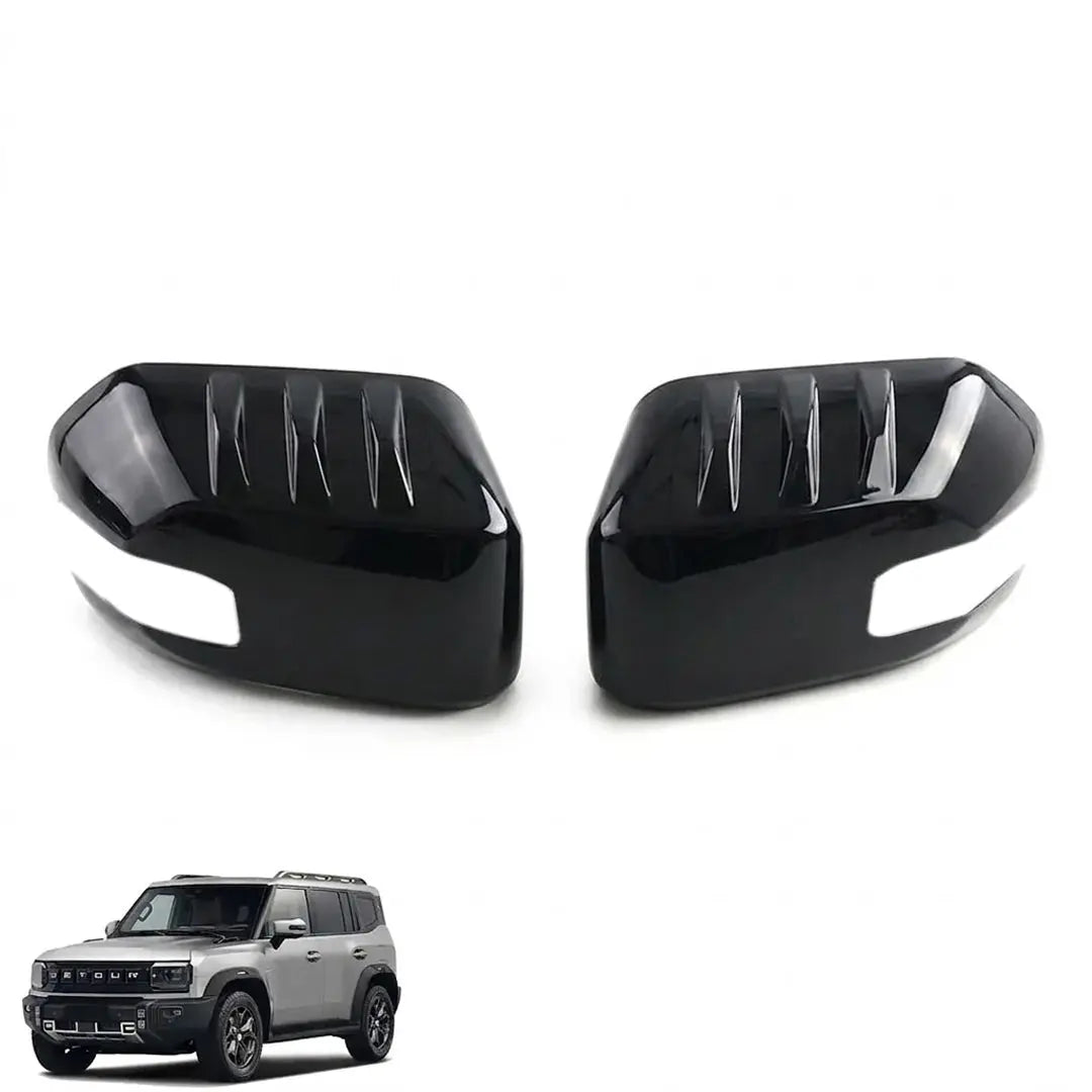 Jetour T2 (25-On) Gloss Black Stick-On Mirror Covers Max Motorsport