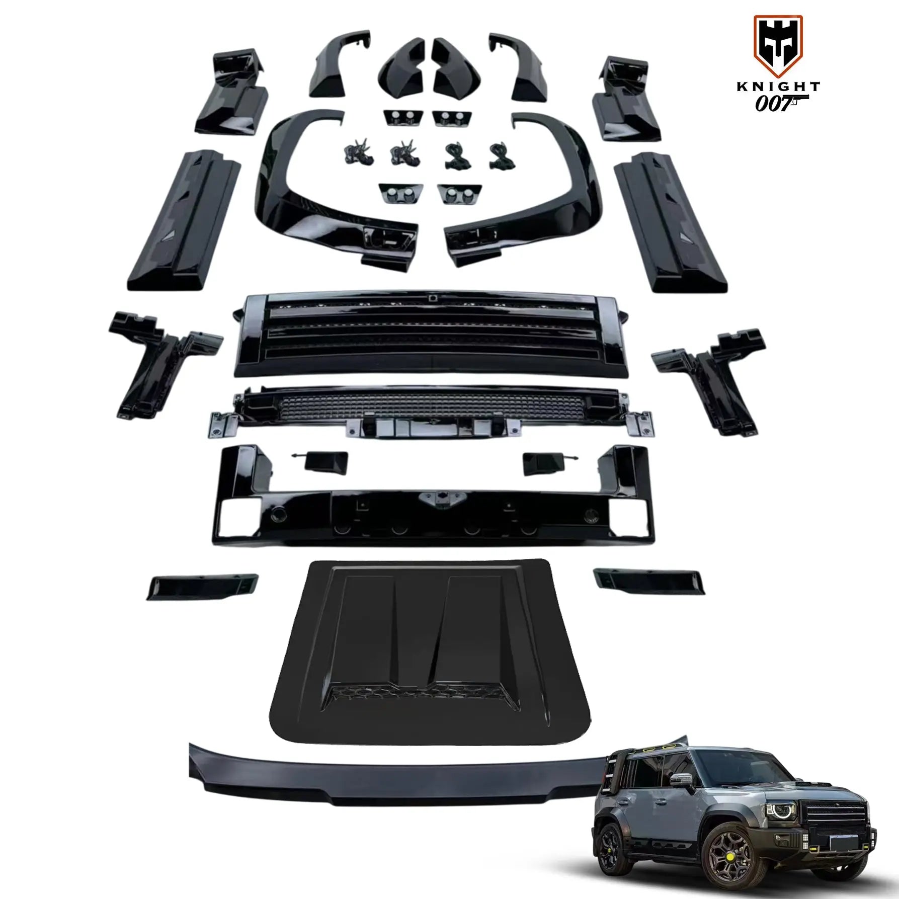 Jetour T2 (25-On) Knight 007 Gloss Black Upgrade Body Kit Max Motorsport