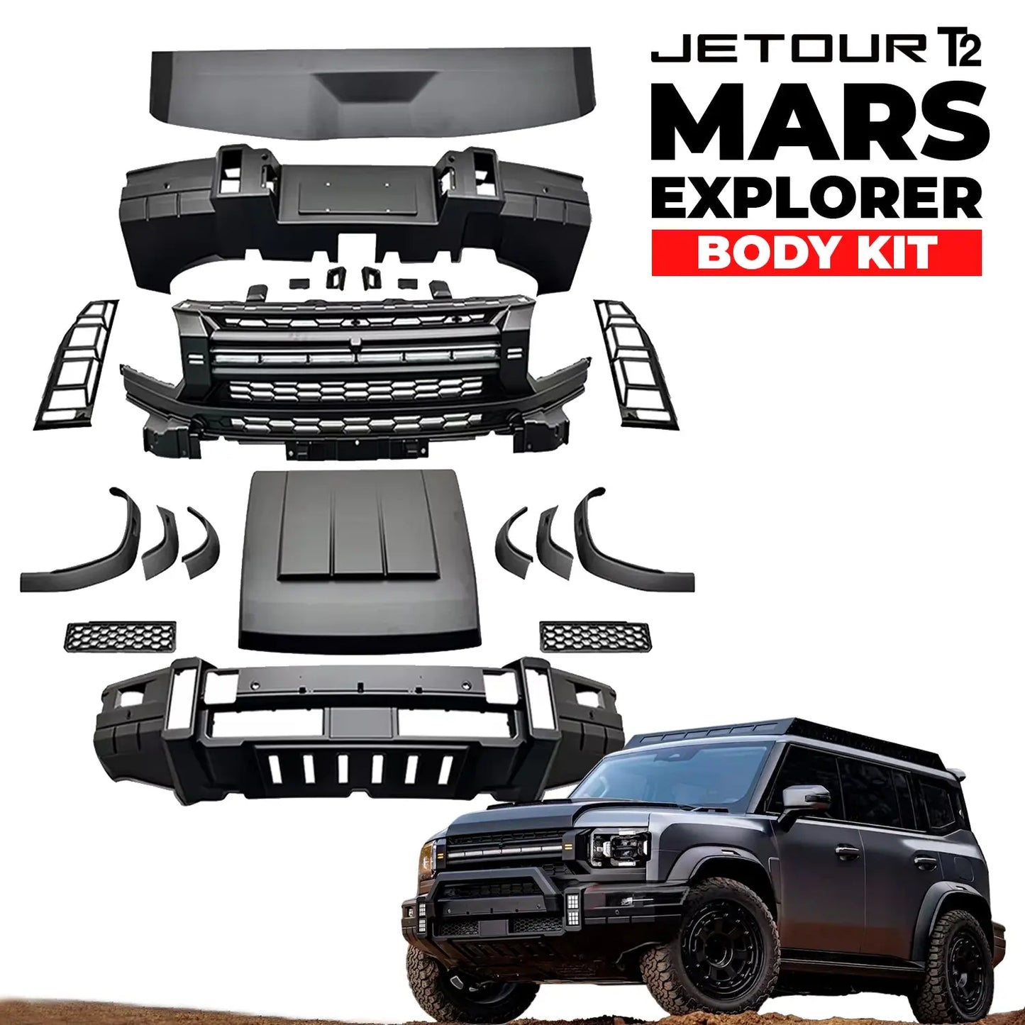 Jetour T2 (25-On) Mars Explorer Upgrade Body Kit Max Motorsport