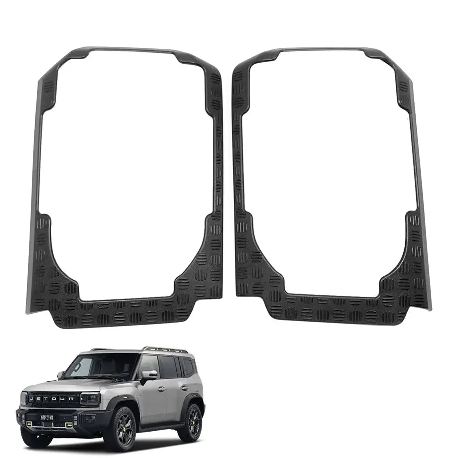 Jetour T2 (25-On) Matte Black Headlight Guard Trim - Type A Max Motorsport