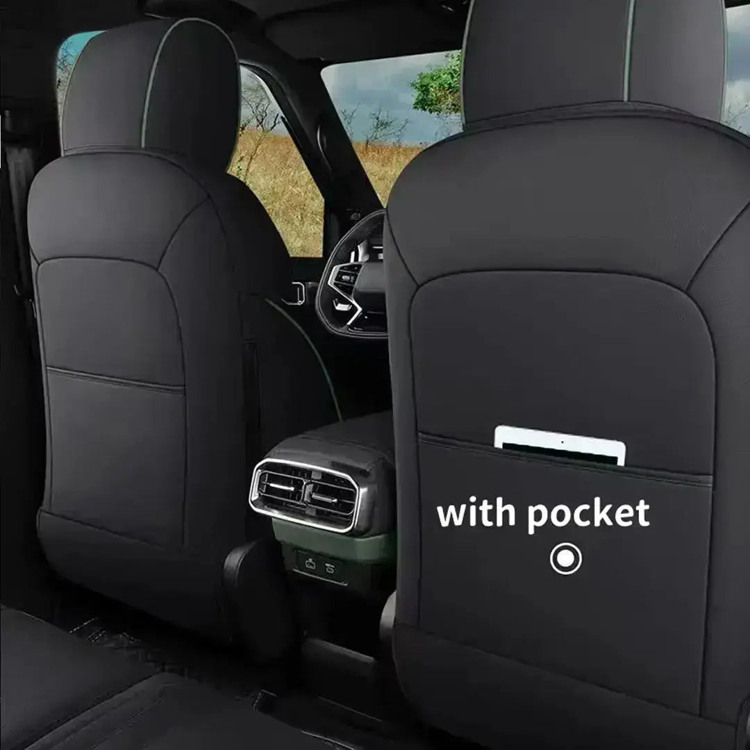 Jetour T2 (25-On) Premium Luxury Car Seat Covers - Front & Rear Full Set (Black & Brown) Max Motorsport