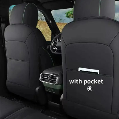 Jetour T2 (25-On) Premium Luxury Car Seat Covers - Front & Rear Full Set (Black & Brown) Max Motorsport