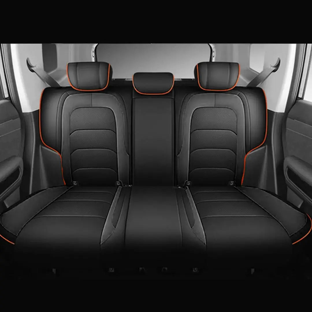 Jetour T2 (25-On) Premium Luxury Car Seat Covers - Front & Rear Full Set (Black & Red) Max Motorsport
