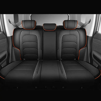 Jetour T2 (25-On) Premium Luxury Car Seat Covers - Front & Rear Full Set (Black & Red) Max Motorsport
