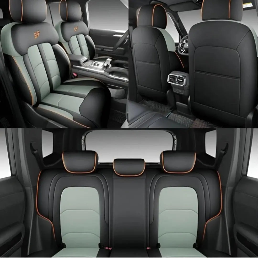 Jetour T2 (25-On) Premium Luxury Car Seat Covers - Front & Rear Full Set (Grey) Max Motorsport