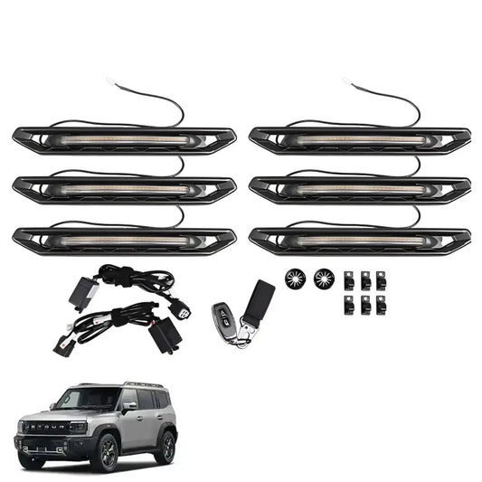 Jetour T2 (25-On) Side Roof Rail LED Light Upgrade Kit With Remote Max Motorsport