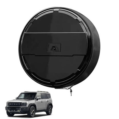 Jetour T2 (25-On) Urban Black Edition Stainless Steel Spare Wheel Cover With Built In Lock Max Motorsport