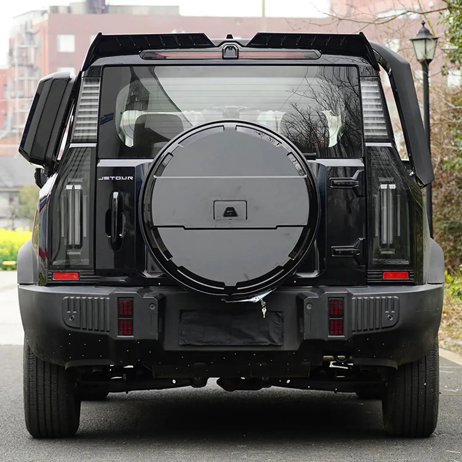 Jetour T2 (25-On) Urban Edition Stainless Steel Spare Wheel Cover With Built In Lock Max Motorsport