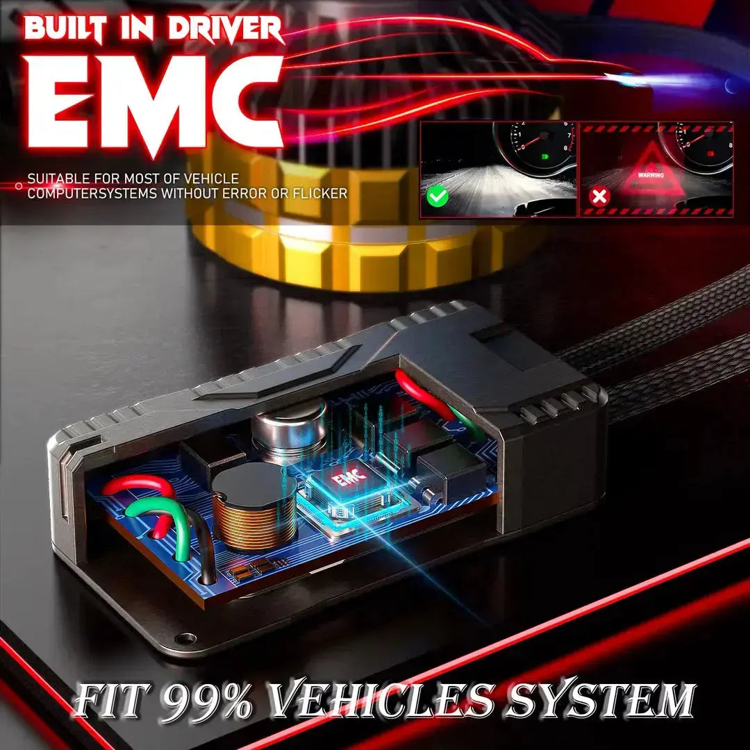 K300 LED Canbus Bulbs With Strobe Function & Wireless Remote - 9006 Max Motorsport