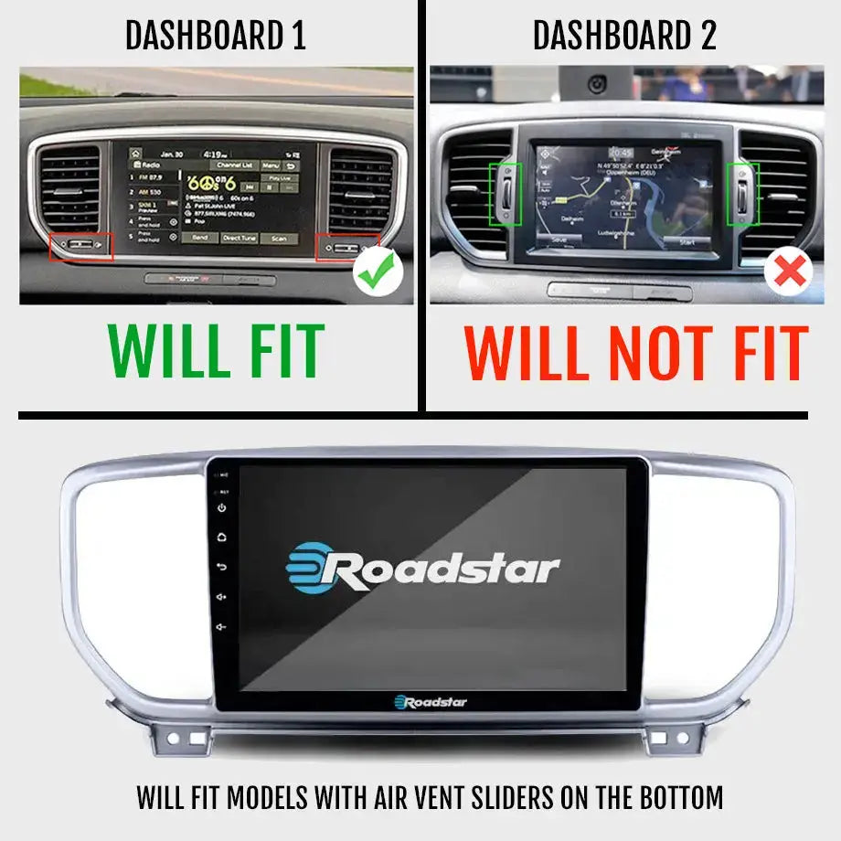 Kia Sportage (18-21) - 9 Inch Roadstar Android Multimedia Unit + FREE Number Plate Camera (Copy) Roadstar