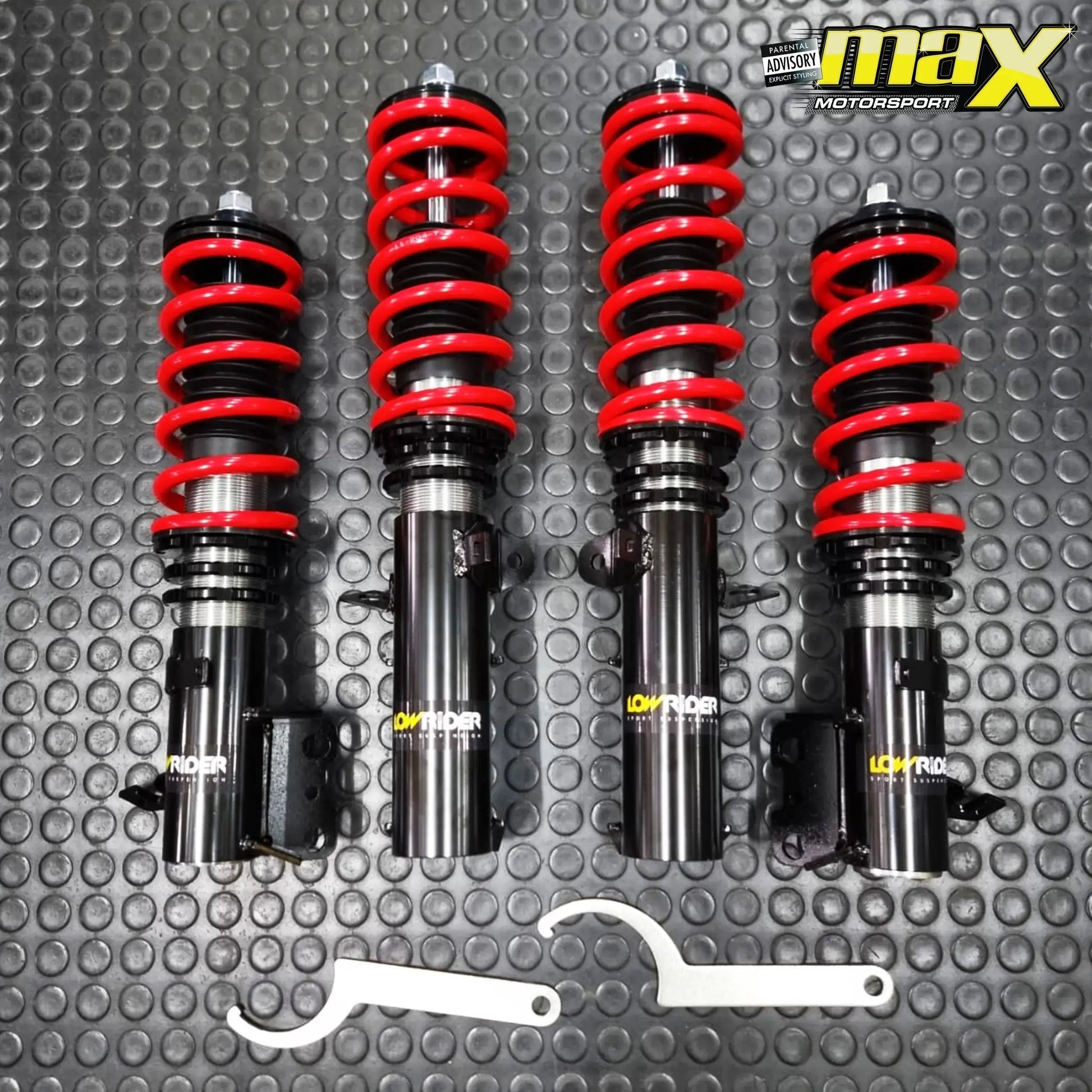 Lowrider Coilover Kit (Height Adjustable) - Toyota Corolla E10 RSI/RXI Lowrider Sport Suspension