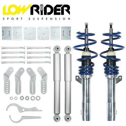 Lowrider Coilover Kit (Height Adjustable) - VW MK2 / MK3 / MK4 Caddy Lowrider Sport Suspension