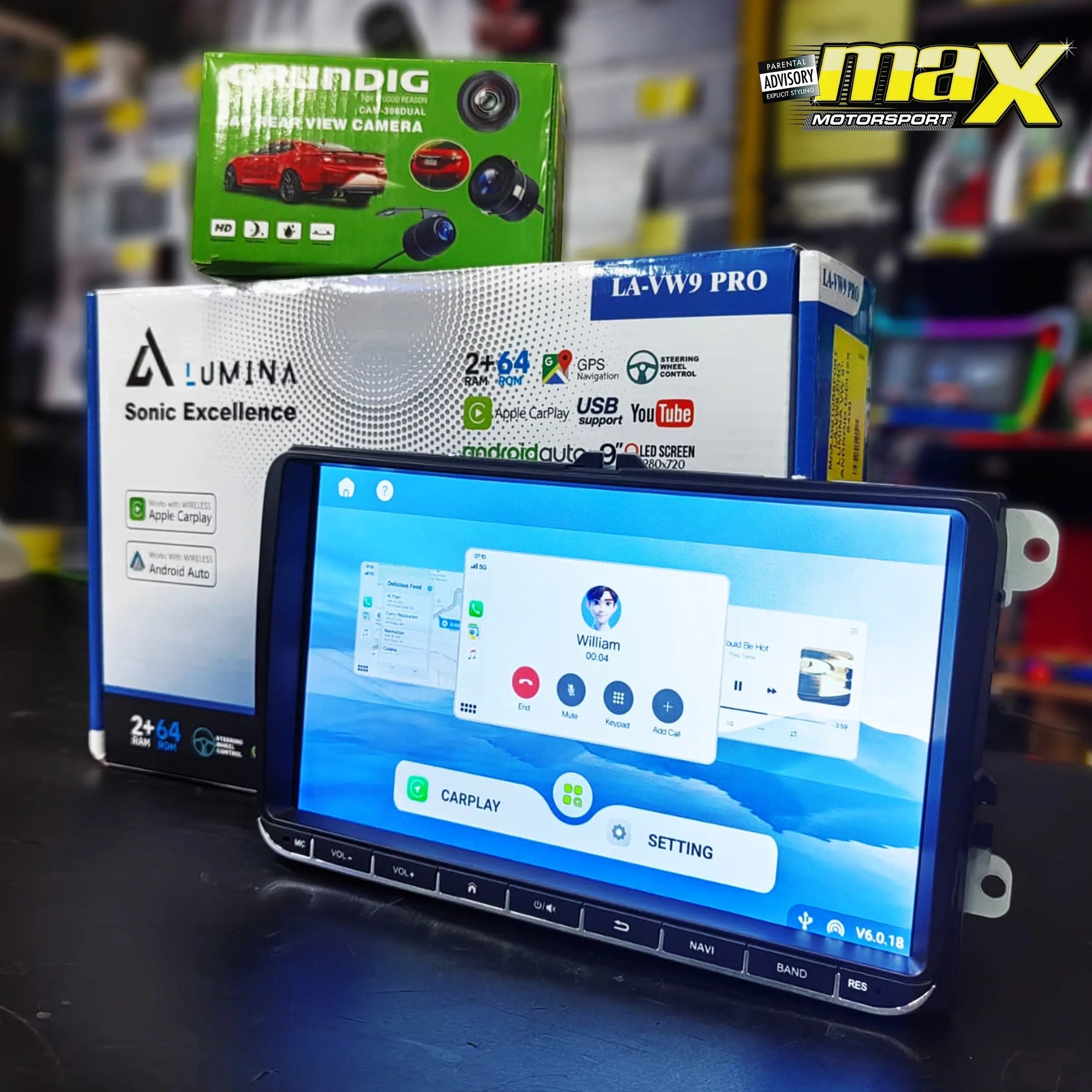 Lumina - 9 Inch VW Android Unit With Apple Car Play & Android Auto