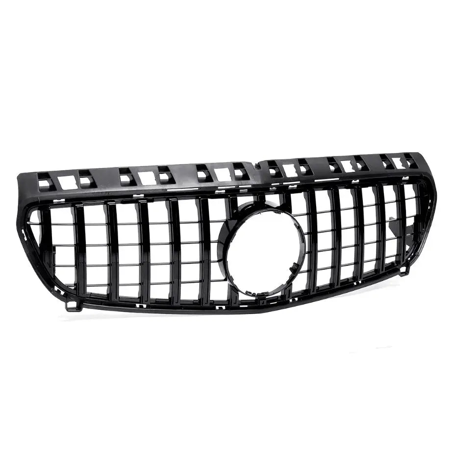 Merc W176 GTR Panamericana Style Gloss Black Upgrade Grille (13-15) Max Motorsport