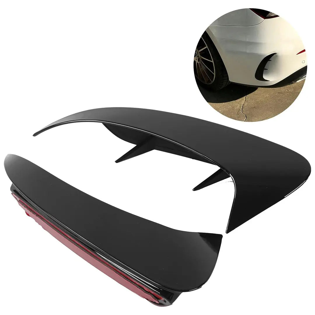 Merc W177 A-Class Sedan Aero Style Gloss Black Rear Bumper Canards Max Motorsport