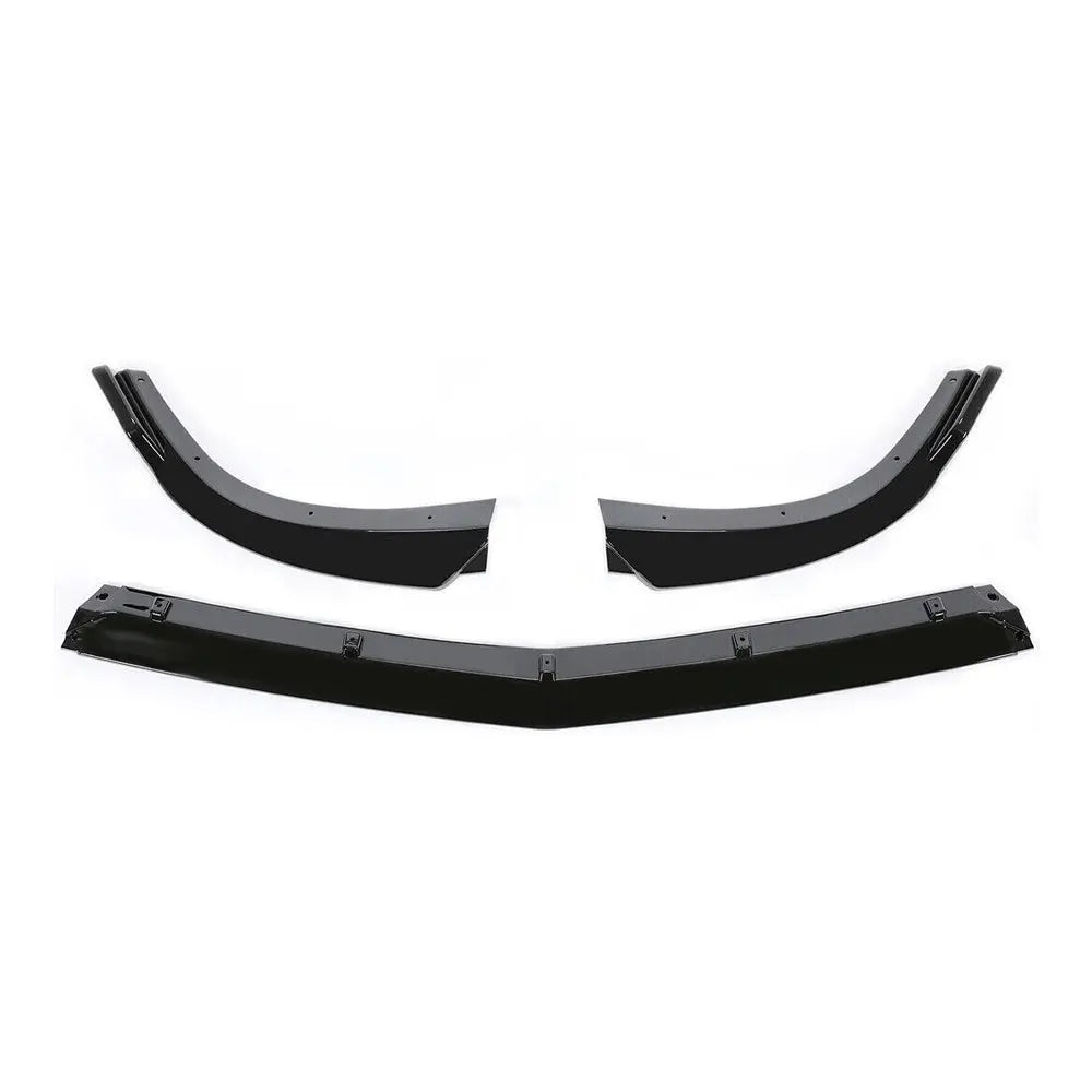 Merc W204 (11-14) Gloss Black Plastic Front Spoiler Max Motorsport