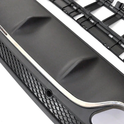 Merc W205 C63 Style Upgrade Diffuser With Tailpipes (15-19) maxmotorsports