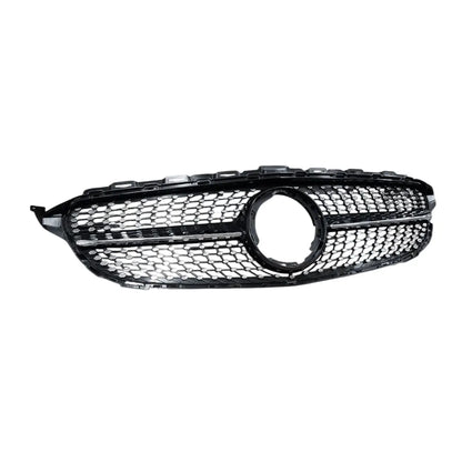 Merc W205 Diamond Grille 19-22 Black Max Motorsport