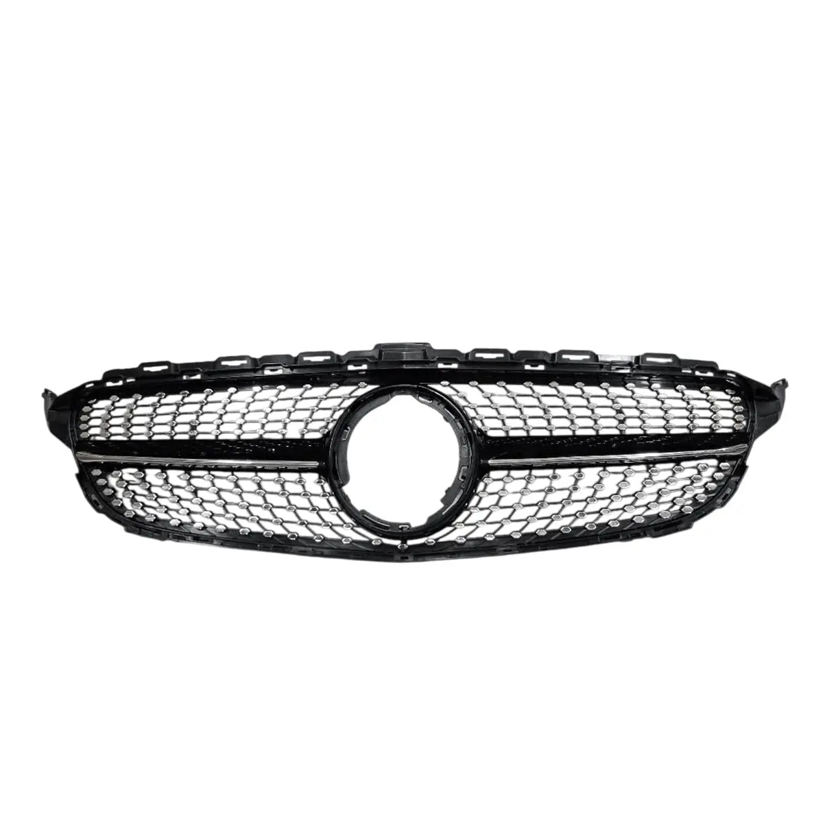 Merc W205 Diamond Grille 19-22 Black Max Motorsport