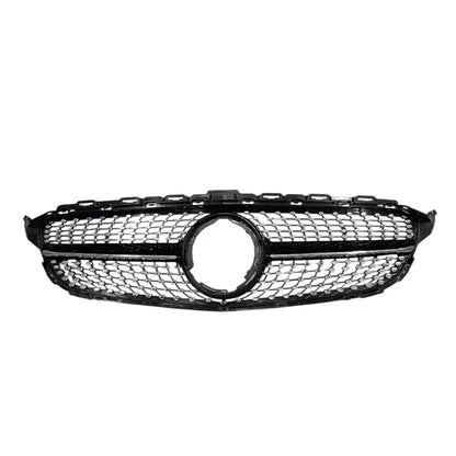 Merc W205 Diamond Grille 19-22 Black Max Motorsport