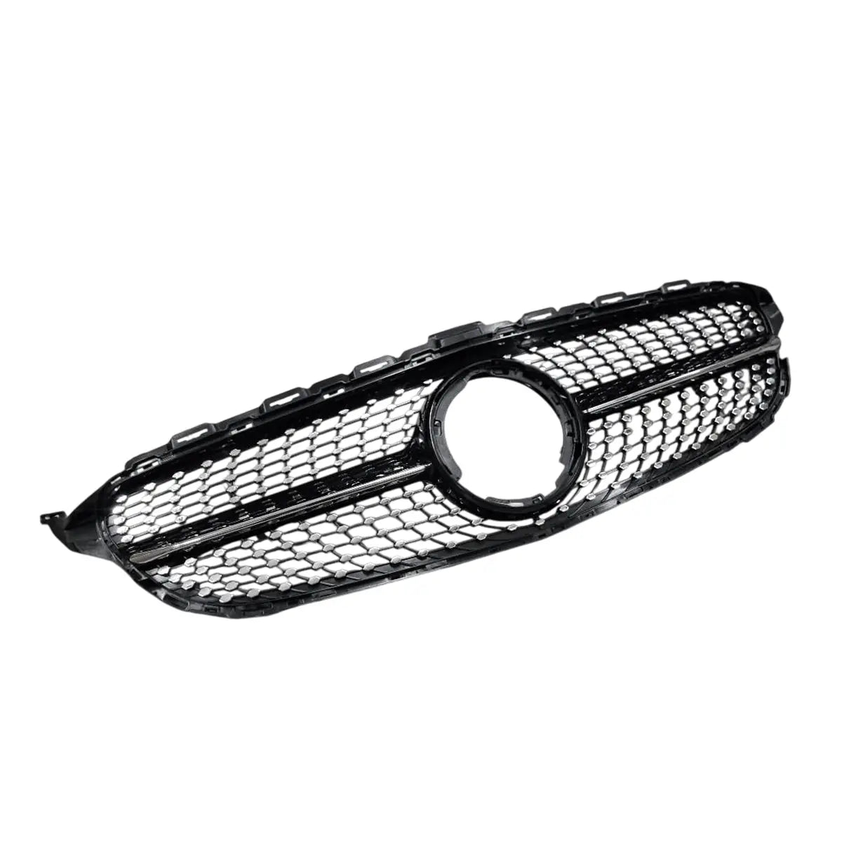 Merc W205 Diamond Grille 19-22 Black Max Motorsport