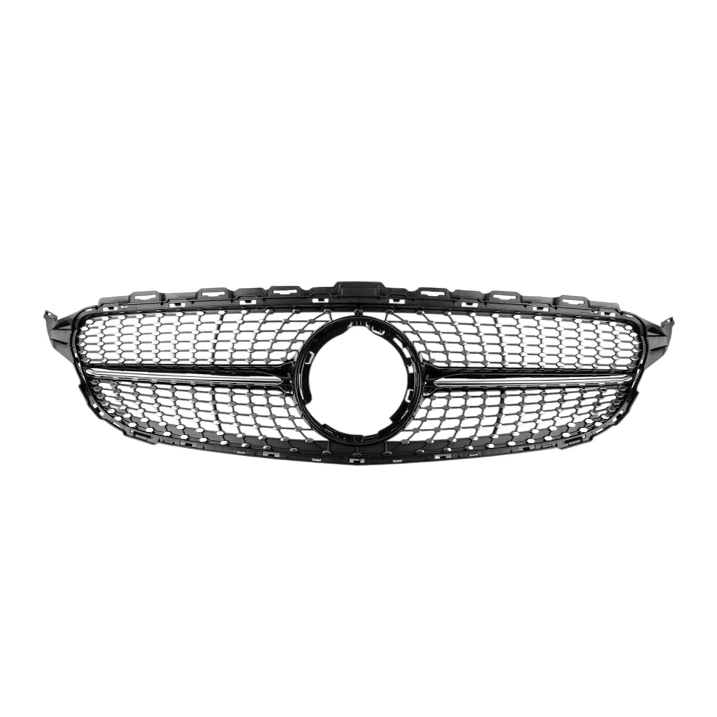 Merc W205 Diamond Grille 19-22 Black Max Motorsport