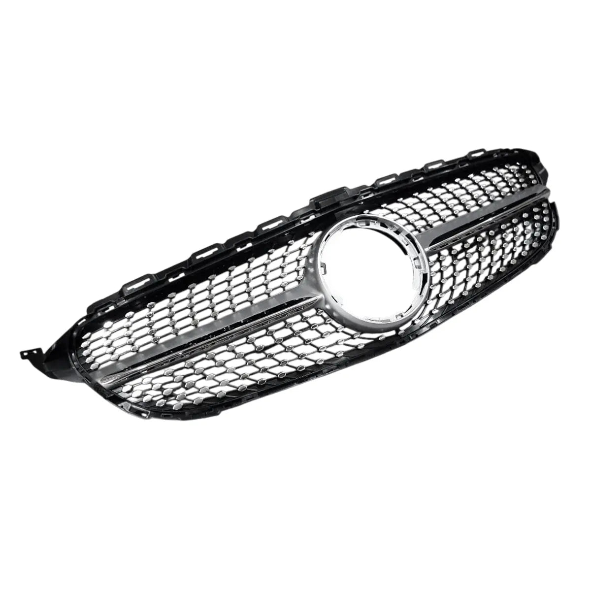 Merc W205 Diamond Grille 19-22 Chrome Max Motorsport