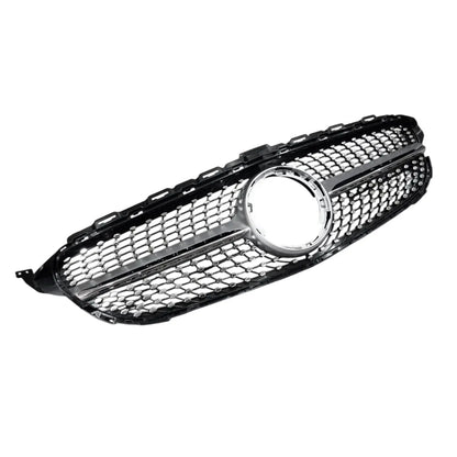 Merc W205 Diamond Grille 19-22 Chrome Max Motorsport