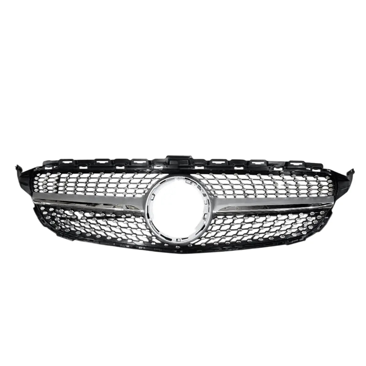 Merc W205 Diamond Grille 19-22 Chrome Max Motorsport