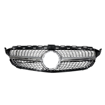 Merc W205 Diamond Grille 19-22 Chrome Max Motorsport