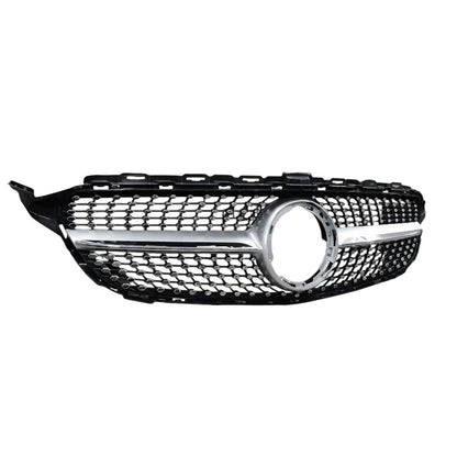 Merc W205 Diamond Grille 19-22 Chrome Max Motorsport