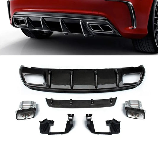 Mercedes Benz A45 (W176) Sport Edition Diffuser With Exhaust Outlet Max Motorsport