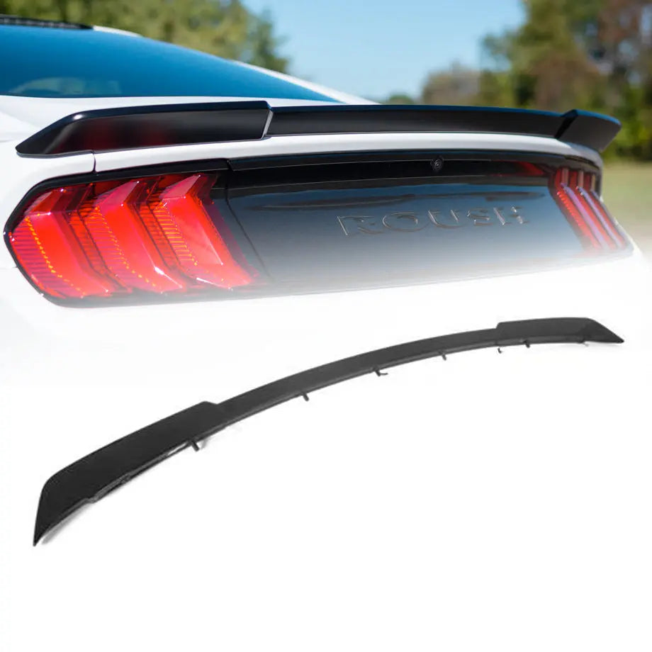 Mustang (16-On) Gloss Black Roush Style Bolt-On Boot Spoiler Max Motorsport