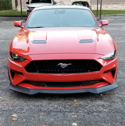 Mustang (18-23) Rock Style Matte Black Front Lip Chin Spoiler Max Motorsport