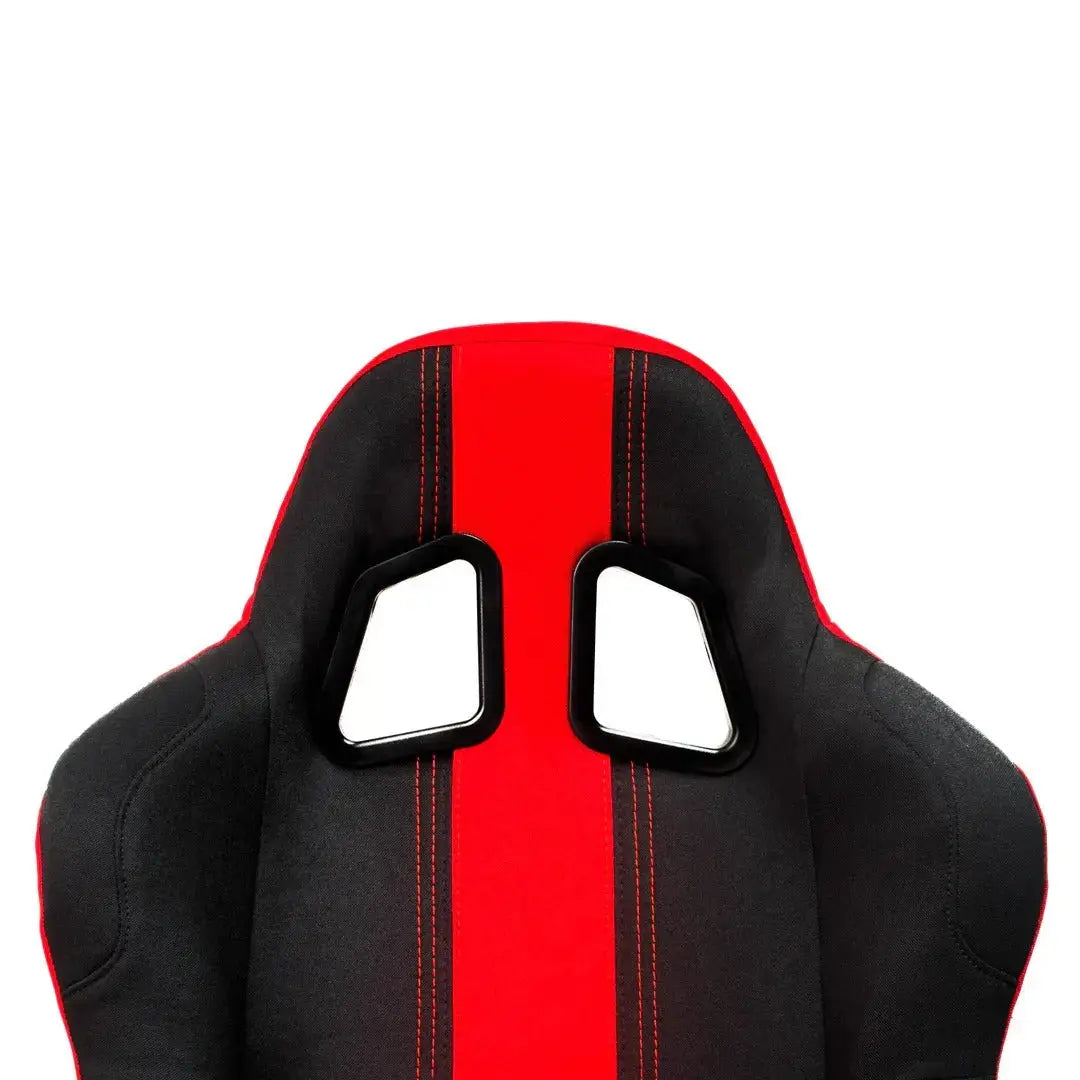 Non-Reclinable Racing Bucket Seats (Black & Blue) - Each Max Motorsport
