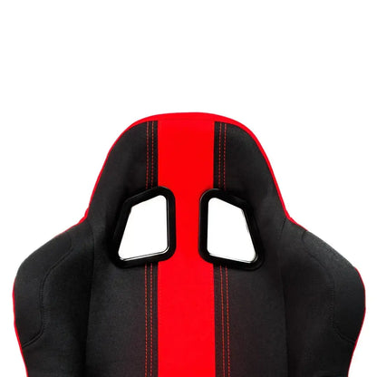 Non-Reclinable Racing Bucket Seats (Black & Blue) - Each Max Motorsport