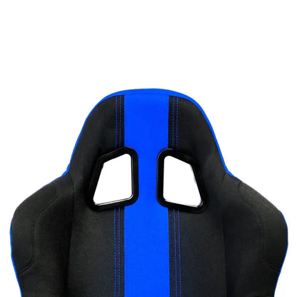 Non-Reclinable Racing Bucket Seats (Black & Grey) - Each Max Motorsport