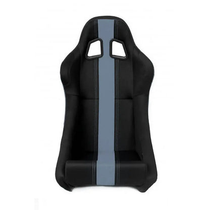 Non-Reclinable Racing Bucket Seats (Black & Grey) - Each Max Motorsport