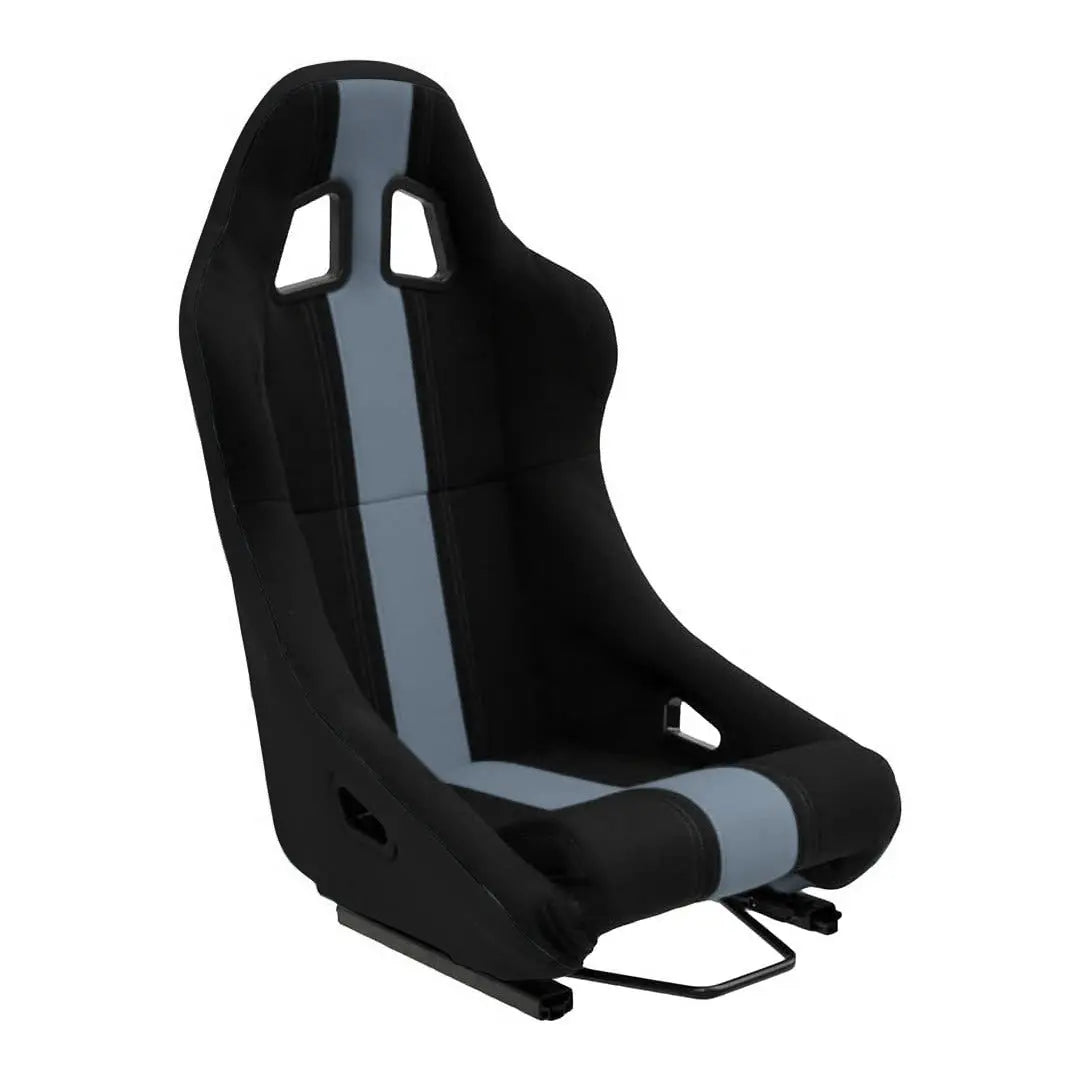 Non-Reclinable Racing Bucket Seats (Black & Grey) - Each Max Motorsport