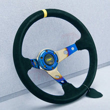 Load image into Gallery viewer, OMP Burnt Aluminium Drift Style Steering Wheel (350mm) Max Motorsport
