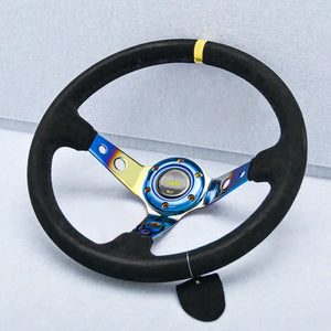 OMP Burnt Aluminium Drift Style Steering Wheel (350mm) Max Motorsport