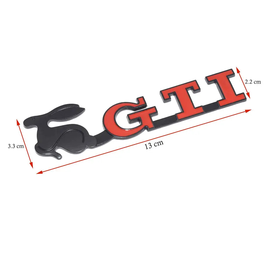 Old School GTI Rabbit Metal Badge – Max Motorsport