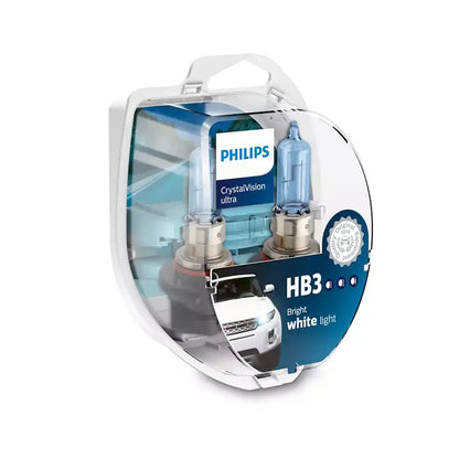 Philips HB3 Crystal Vision Ultra 55W Bulb Set + FREE Park Light Philips
