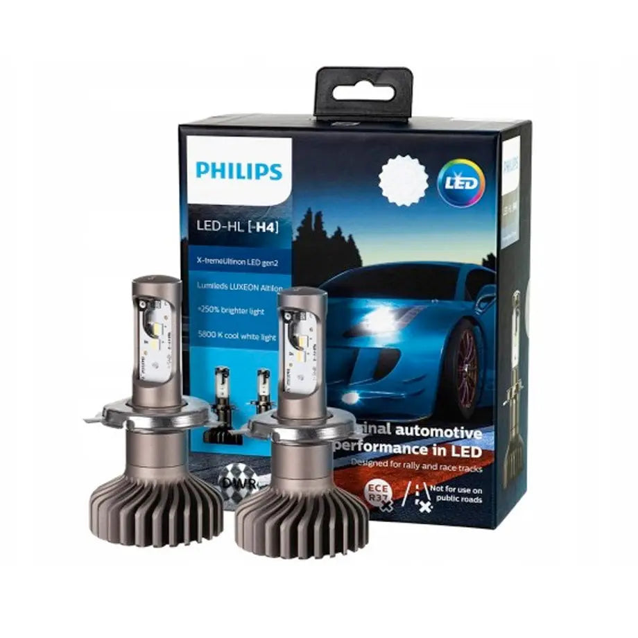 Philips X-treme Ultinon LED H4 Gen2 Headlight Bulb Kit Max Motorsport