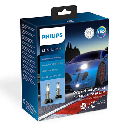 Philips X-treme Ultinon LED H4 Gen2 Headlight Bulb Kit Max Motorsport