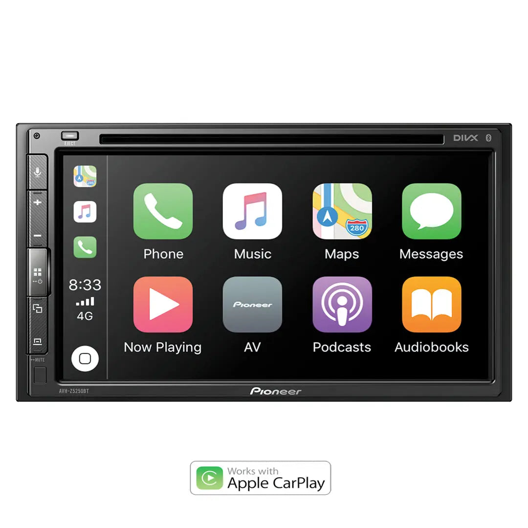 Pioneer AVH-Z5250BT 6.8" Double Din DVD Receiver With Apple CarPlay & Android Auto Max Motorsport