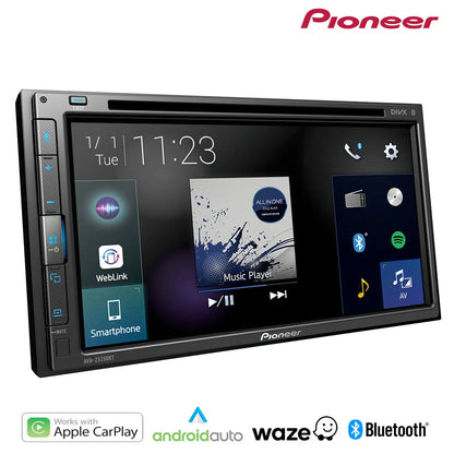 Pioneer AVH-Z5250BT 6.8" Double Din DVD Receiver With Apple CarPlay & Android Auto Max Motorsport