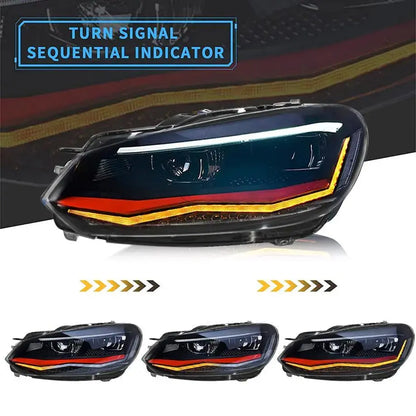 Polo 8 AW Style Projector Headlight -  Suitable To Fit VW Polo 6 (10-On) Max Motorsport