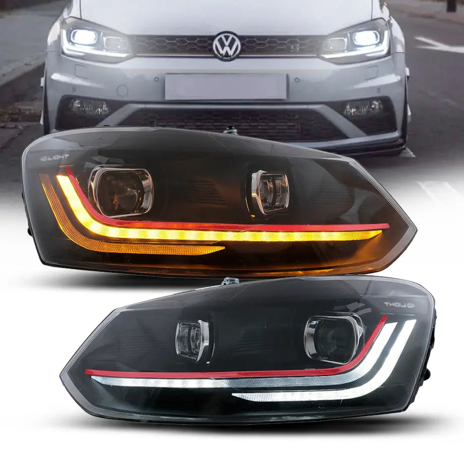 Polo 8 IQ GTI Style Projector Headlight - Suitable To Fit VW Polo 6 (10-On) Max Motorsport